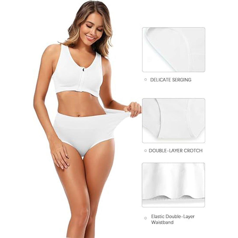 🔥Buttery Soft Everyday! High Waist Panties w/ Full Coverage✨ Seamless Cotton Underwear💫 No Dig In Waistband | TikTok’s Comfort Obsessed 🔥Buttery Soft Everyday! High Waist Panties w/ Full Coverage✨ Seamless Cotton Underwear💫 No Dig In Waistband | TikTok’s Comfort Obsessed